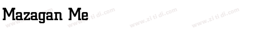 Mazagan Medium字体转换